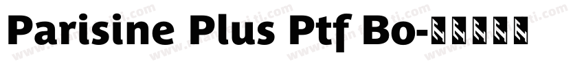 Parisine Plus Ptf Bo字体转换